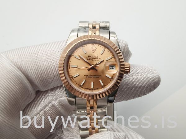 Rolex Datejust 278271 Orologio automatico da donna in acciaio oro rosa da 31 mm