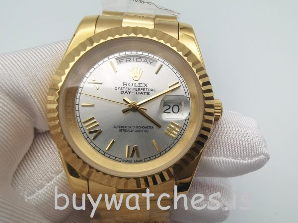 Rolex Day-Date II 218238 Orologio automatico da uomo in oro giallo da 41 mm