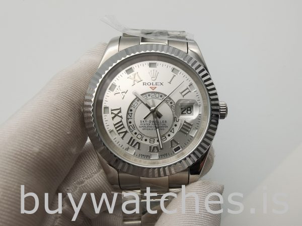 Rolex Sky-Dweller 326939 Orologio rotondo da uomo con quadrante avorio da 42 mm