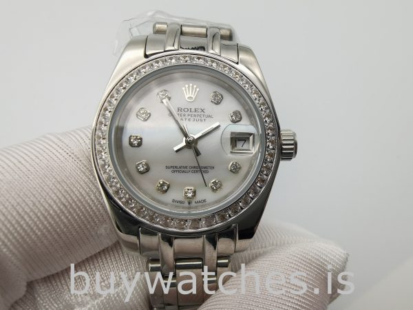 Rolex Datejust 80299 Orologio da donna con quadrante in oro bianco da 29 mm
