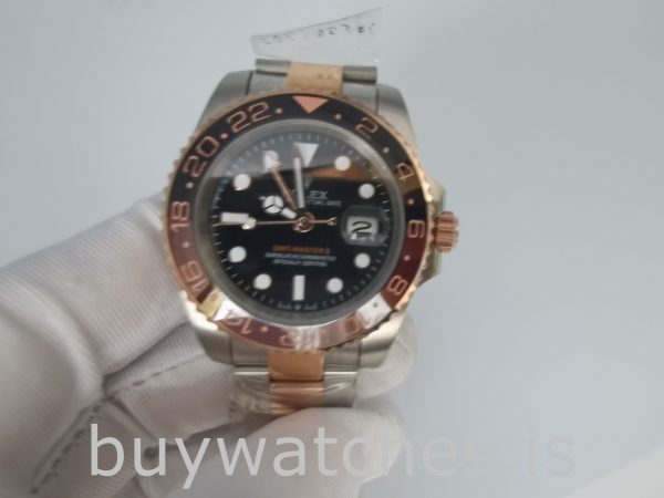 Rolex GMT-Master 126711 Orologio da uomo con quadrante nero in acciaio da 40 mm