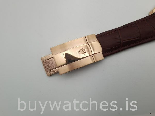Rolex Sky-Dweller 326135 Orologio in pelle con quadrante color cioccolato da 42 mm