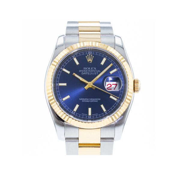 Rolex Datejust 116233 Orologio da uomo con quadrante blu da 36 mm