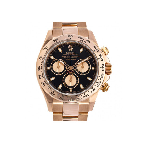 Rolex Daytona 116505 Orologio da uomo rotondo in oro rosa da 40 mm