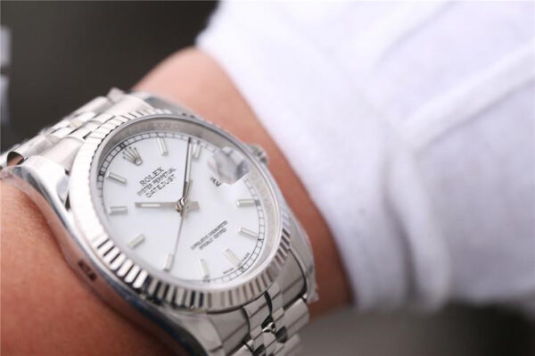 Rolex Datejust 116234 Replica Orologio da donna con quadrante bianco 36mm
